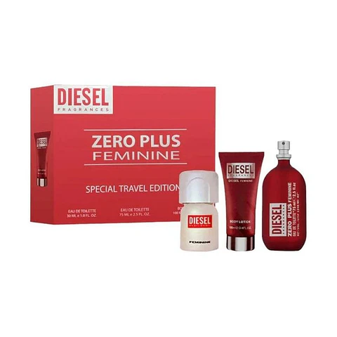 Estuche Diesel Zero Plus Woman Edt 75Ml+30Ml+Deo 75Ml Mujer