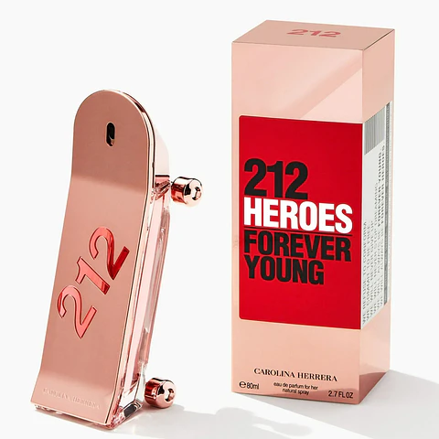 Perfume Carolina Herrera 212 Heroes Forever Young Edp 80ml Mujer (Rosado)