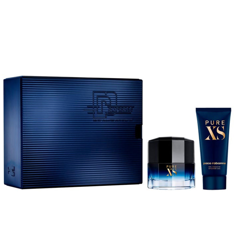 Perfume Set Paco Rabanne Pure XS EDT 100ml + Gel 100ml Hombre 1