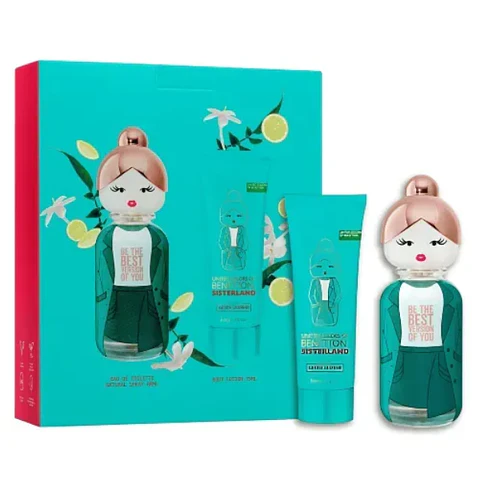 Estuche Benetton Sisterland Green Jasmine EDT 80 ml + L/C 75 ml (M)