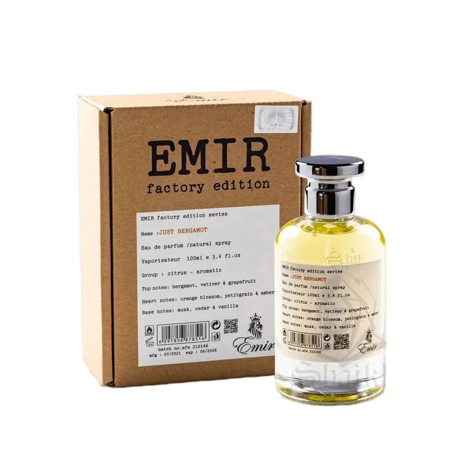 Perfume Paris Corner Just Bergamot Emir Factory Edition EDP 100 ml Unisex 1