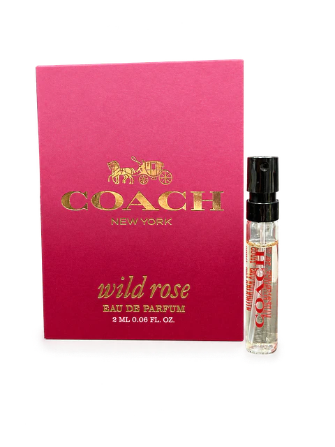 Perfume miniatura Coach New York Wild Rose EDP 1 ml Mujer .