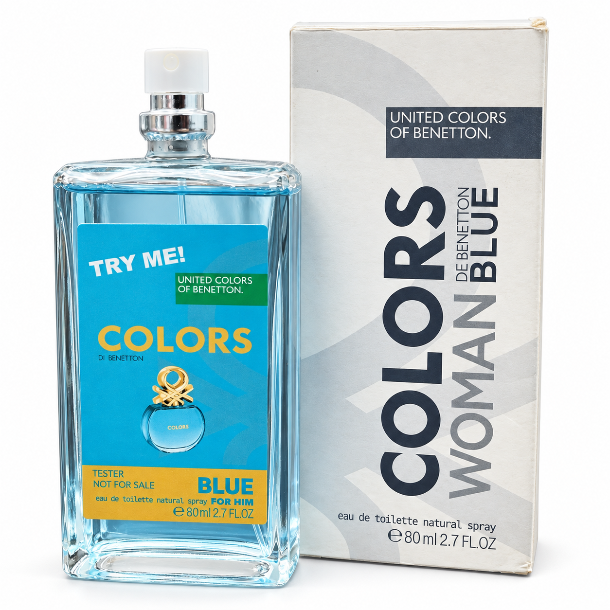 Colors Blue Benetton Edt 80Ml Mujer Tester 1