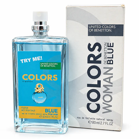 Colors Blue Benetton Edt 80Ml Mujer Tester