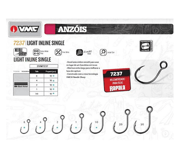 Anzol VMC 7237 - Light Inline Single