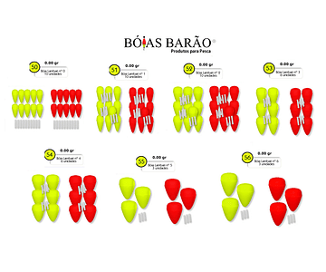 Bóia de Isopor Lambari Barão - Colorida