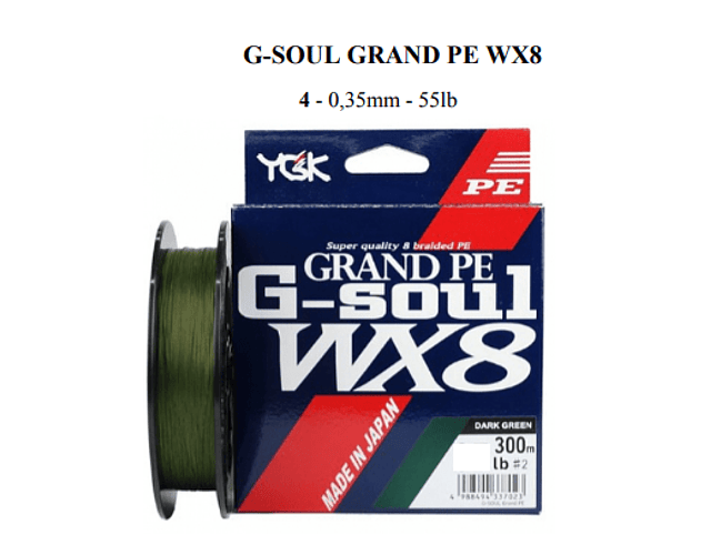 Linha de Multifilamento GSoul - WX8 - 300m