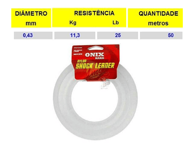 Linha Fastline Onix Hard - Shock Leader