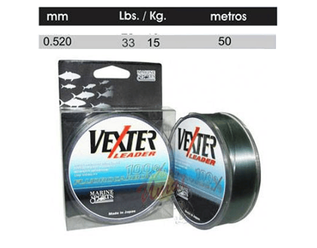 Linha de Fluorocarbon Marine Sports - Vexter Leader