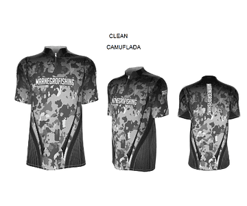 Camiseta Mar Negro Manga Curta Masc 2020 - Clean Camuflado