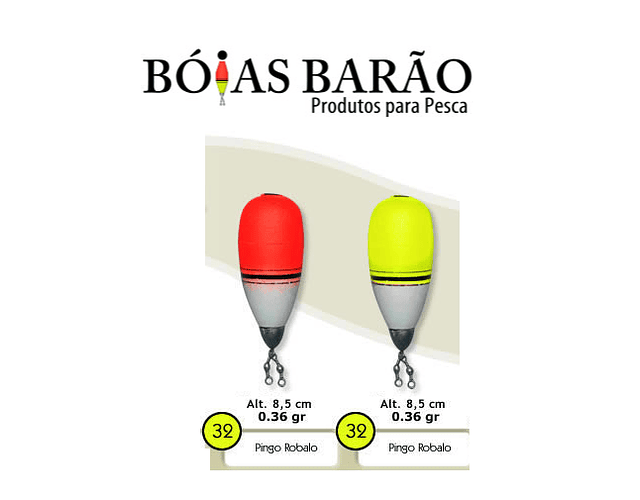 Bóia de Arremesso Barão - Pingo Robalo N°32