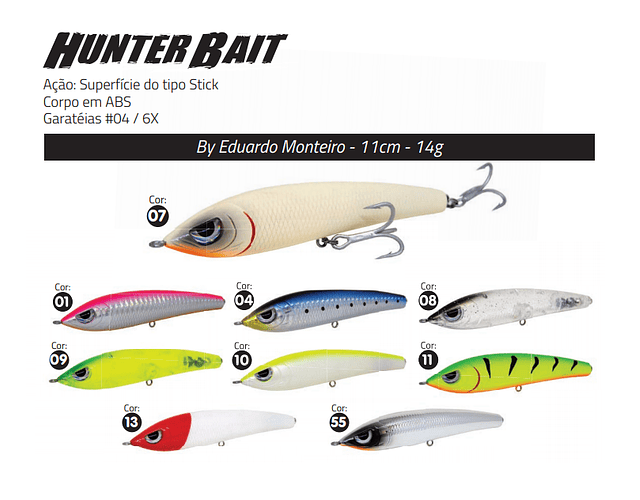 Isca Artificial Yara - Hunter Bait 11cm