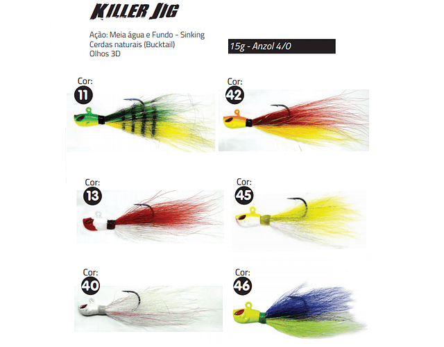 Isca Artificial Yara - Killer Jig 15g