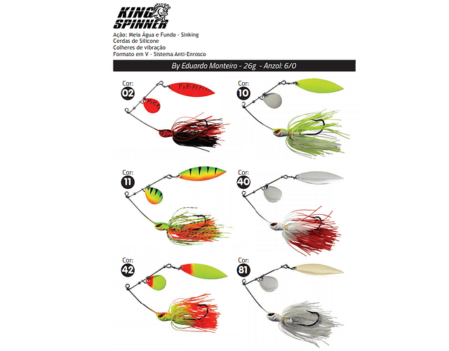 Isca Artificial Yara - King Spinner