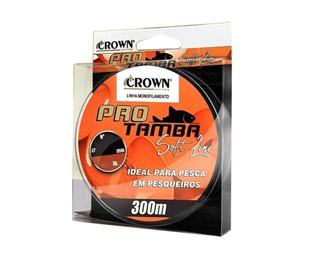 Linha de Monofilamento Crown - Pro Tamba Soft Orange