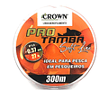 Linha de Monofilamento Crown - Pro Tamba Soft Orange