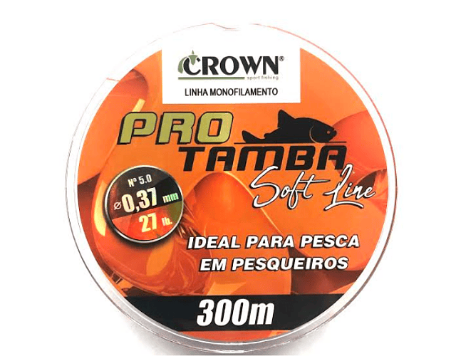 Linha de Monofilamento Crown - Pro Tamba Soft Orange