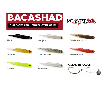 Isca Artificial Monster 3x Soft - Bacashad 17cm