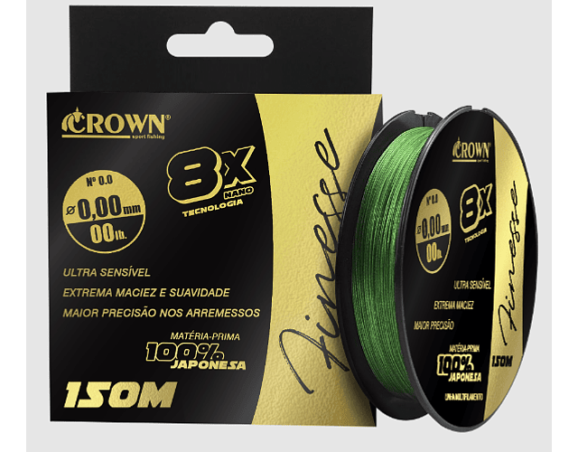 Linha de Multifilamento Crown - Finesse 8X