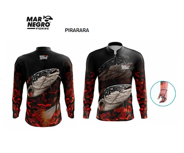 Camiseta Mar Negro Masculina Com Luvinha Premium - P