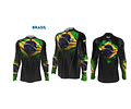 Camiseta Mar Negro Masculina Com Luvinha - G3