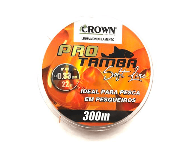 Linha de Monofilamento Crown - Pro Tamba Soft Orange