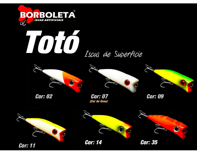 Isca Artificial Borboleta - Totó