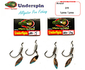 Anzol Alligator pro Fishing - Underspin 2/0 