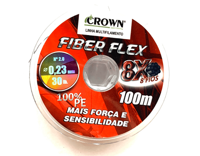 Linha de Multifilamento Crown - Fiber Flex 8x