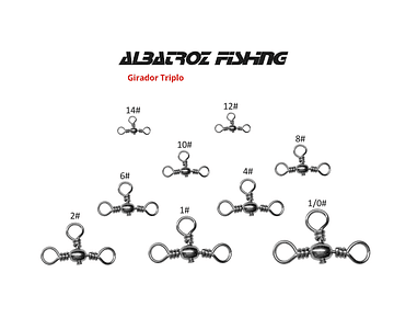 Girador Triplo Albatroz - Niquel