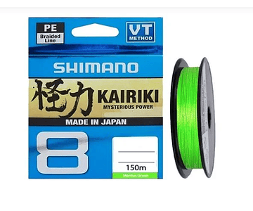 Linha de Multifilamento Shimano - Kairiki 8PE - Verde Claro