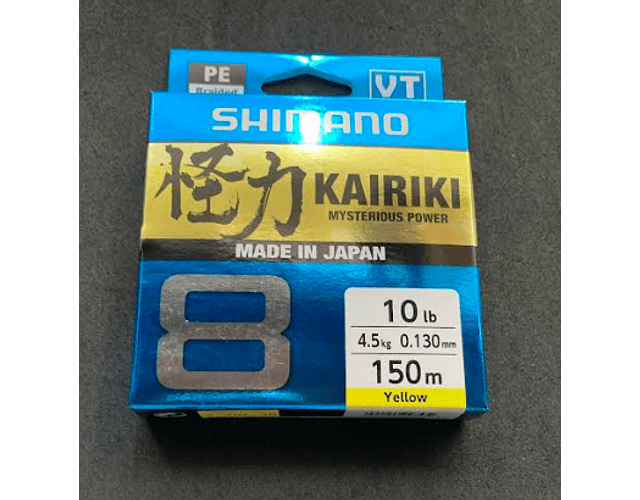 Linha de Multifilamento Shimano - Kairiki 8PE - Amarelo