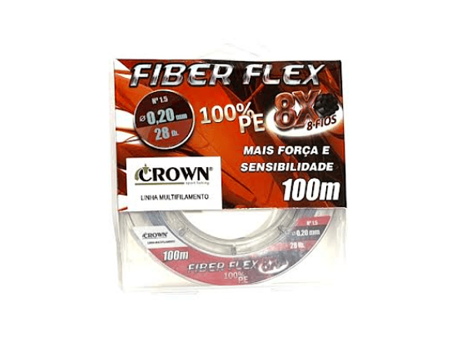 Linha de Multifilamento Crown - Fiber Flex 8x - 0,20mm