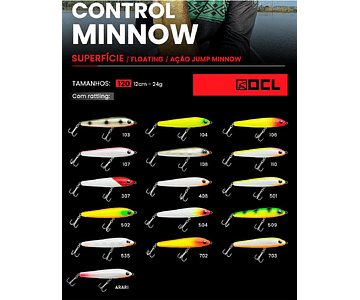 Isca Artificial OCL Lures - Control Minnow 120