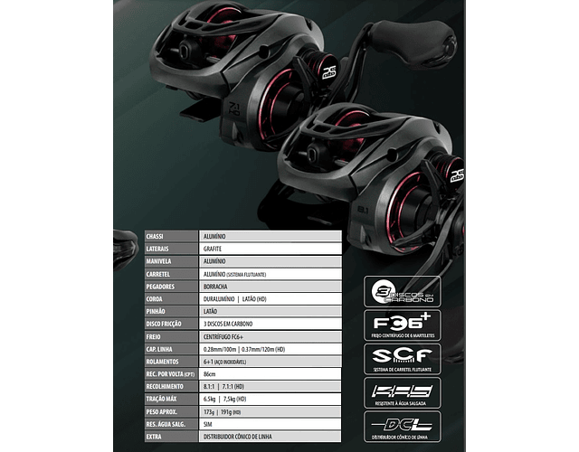 Carretilha Saint Plus - 25 Anos Heavy Duty 