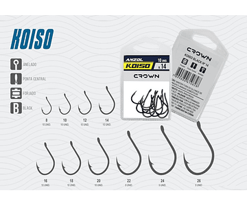 Anzol Crown - Koiso Black  