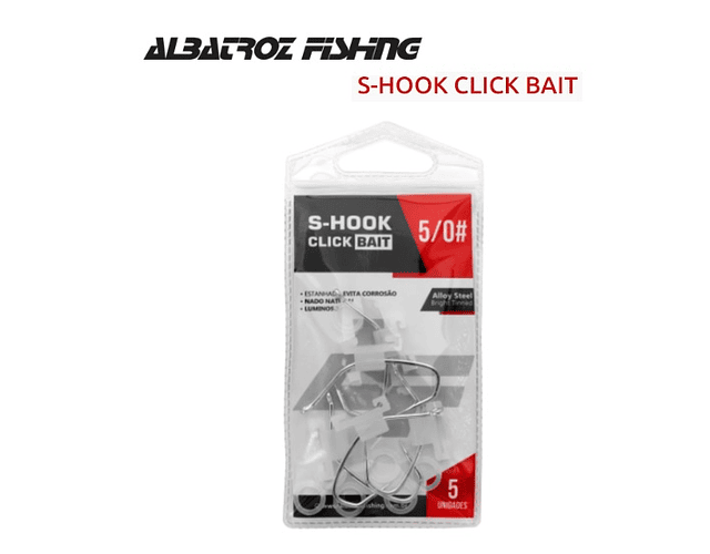 Anzol Albatroz - S-Hook Click Bait