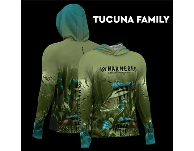 Camiseta Mar Negro Sublimada com Capuz Masculina - P