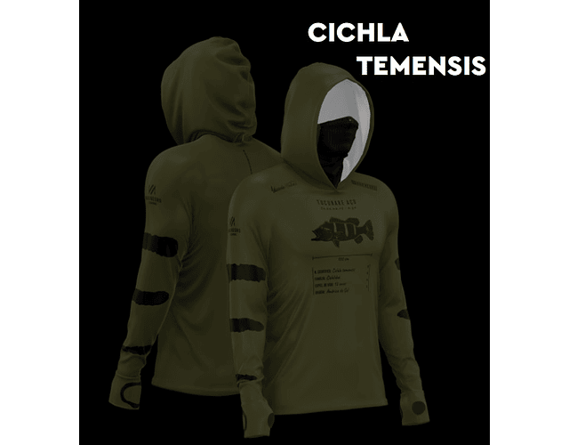 Camiseta Mar Negro com Capuz Masculina - X-Protect 360 G2