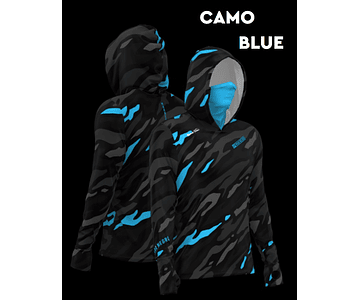 Camiseta Mar Negro com Capuz Masculina - X-Protect 360 M