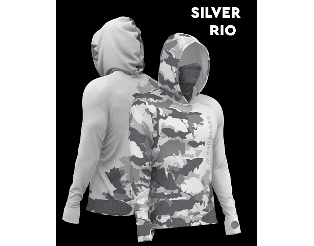 Camiseta Mar Negro com Capuz Masculina - X-Protect 360 M