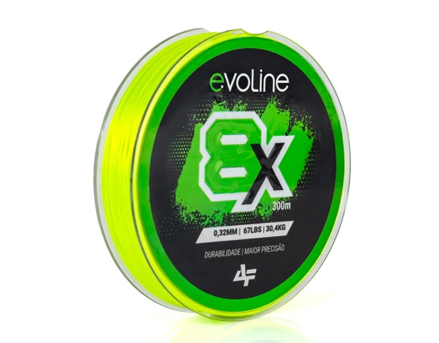 Linha de Multifilamento Albatroz - Evoline 8x Amarelo