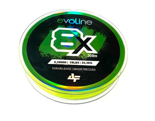 Linha de Multifilamento Albatroz - Evoline 8x Amarelo