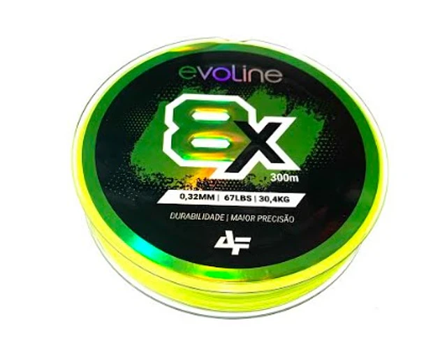 Linha de Multifilamento Albatroz - Evoline 8x Amarelo