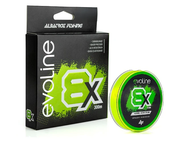 Linha de Multifilamento Albatroz - Evoline 8x Amarelo