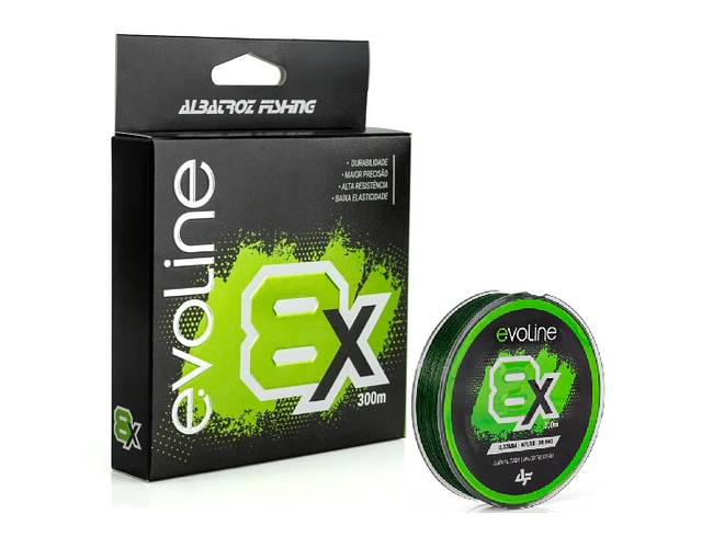 Linha de Multifilamento Albatroz - Evoline 8x Verde