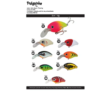 Isca Artificial Yara - Pulguinha  5cm