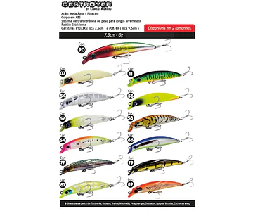 Isca Artificial Yara - Destroyer 9,5cm