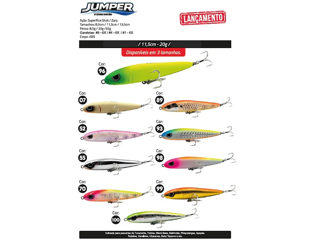 Isca Artificial Yara - Jumper 11,5cm 