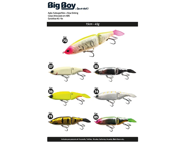 Isca Artificial Yara - Big Boy